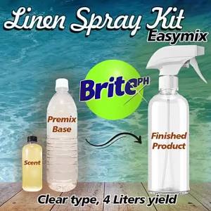 Linen/Room Perfume Spray Clear Type Easymix Kit 4L Yield Max (Earn P700 plus in profits)
