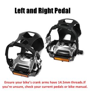 ADSports High-Quality Aluminum Alloy Mountain Bike Bicycle Pedals with Non-Slip Grip and Reflective Design 14.5MM Thread Size New