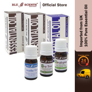 Blu Scents Fresh Breeze Remedies Pure Essential Oil Essential Oil Combo Tea Tree Eucalyptus Breathe Easy