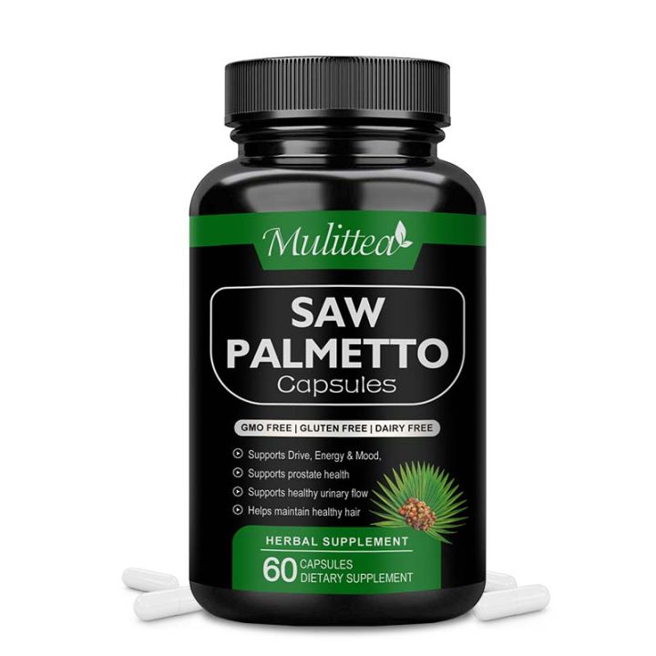 Mulittea Saw Palmetto Supplement for Prostate Health Supports Healthy ...