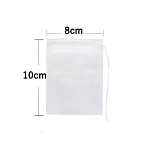 50/100 CÁi Túi trà dùng một lần với dây rút không vải dệt rỗng túi trà trà/thảo mộc/túi Bộ lọc gia vị Túi súp Túi Trà Thuốc