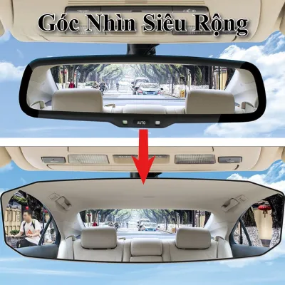 Gương chiếu hậu cầu lồi Gương ô tô Phụ kiện xe ô tô Chống ánh chói Hình ảnh rõ nét Tầm nhìn rộng lớn Điều chỉnh góc linh hoạt Vật liệu Kính ABS An toàn lái xe Phù hợp mọi xe ô tô Hai kích thước
