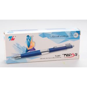[HCM]1 Hộp 10 cây bút bi Thiên Long 047 đầu to 07mmdạng bấm khếcó grip hàng chuẩn công ty