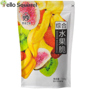 综合水果脆片128gComprehensive Fruit Crisps 128g Instant Assorted Fruit Crispy Dried Childrens Dehydrated Mixed Casual Snacks 即食什锦水果果酥干儿童脱水混合休闲小零食品