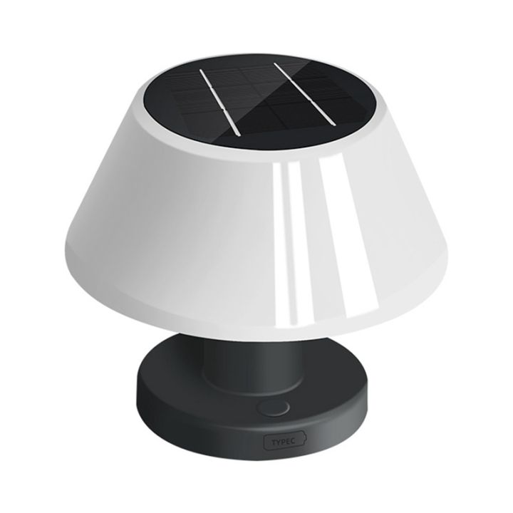Outdoor Solar Table Lamp Waterproof Garden Indoor Desk Solar Read Lamp  Dimmable Cordless Night Light Easy Install Easy to Use