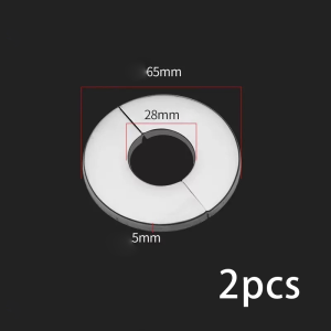 2pcs 24/28mm Stainless Steel Faucet Decorative Covers Self-adhesive Water Pipe Cover Round Hole Cap