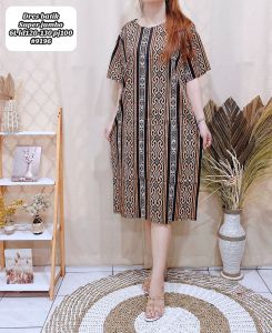 DRESS BATIK MERAK JUMBO 6L KEKINIAN