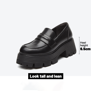 COLDIE Shoes For school Women students  Thick Soled Leather Womens Fashion Round Toe Student Single Shoe Lefu Shoes(add one size)#938