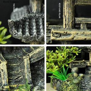 [COD] Home Fashion Simulation Decoration Fish Tank Ornament Ornament Resin Aquarium Ornament Fish Tank Landscape House Model Aquarium Ornament