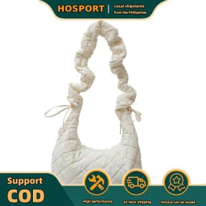 【HOSPORT】 Quilted Puffer Shoulder Bag Padding Crossbody Bag Lightweight Shoulder Purse Cloud for Women Women