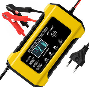 Bộ sạc acquy máy sạc ắc quy TIANYE 12V 6A kèm phục hồi bìnhsạc bình acquytự ngắt khi đầykhử sunfat [MÀU VÀNG]
