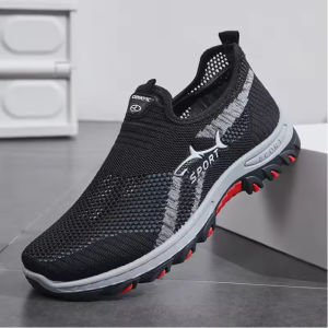 Mesh Mens Shoes Fashion Walking Shoes Hollow Lightweight Mens Casual Shoes Summer New Men Sneakers Non Slip Zapatillas De Hombre
