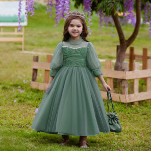 Gaun Anak Perempuan Dress Pricess Pesta Model Korea Import Cewek Ulang Tahun Mewah Dres Cwe DT11