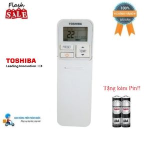 Điều khiển điều hòa Toshiba 1&2 chiều Inverter - Hàng chính hãng theo máy Tặng kèm Pin!!!