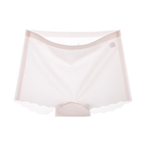 Breathable Middle High School Elementary School Underwear Kids Development Ice Silk Seamless Girls Childrens Antibacterial Boxer Briefs 透气初高中小学生发育期内裤 冰丝无痕少女儿童抗菌平角裤 FUNIANQI