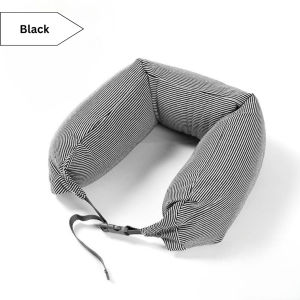 Ready Stock Lightweight Travel Neck Pillow Headrest Neck Support Bantal Leher U Shape Memory Foam Ergonomic Adjustable Portable Comfort Cushion Boleh Lipat Untuk Airplane Flight Kereta Office Pejabat Sandaran Kepala Selesa Cooling Cover Luggage