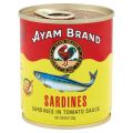 CLS AYAM BRAND Sardine / Mackerel In Tomato Sauce Sardin 230g. 