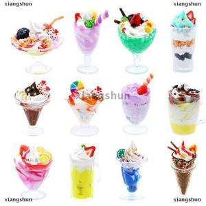 [COD] xiangshun 12pcs/set Mini Ice Cream Sundae Cup Container DIY Clay Modeling Plastic Cup Toys