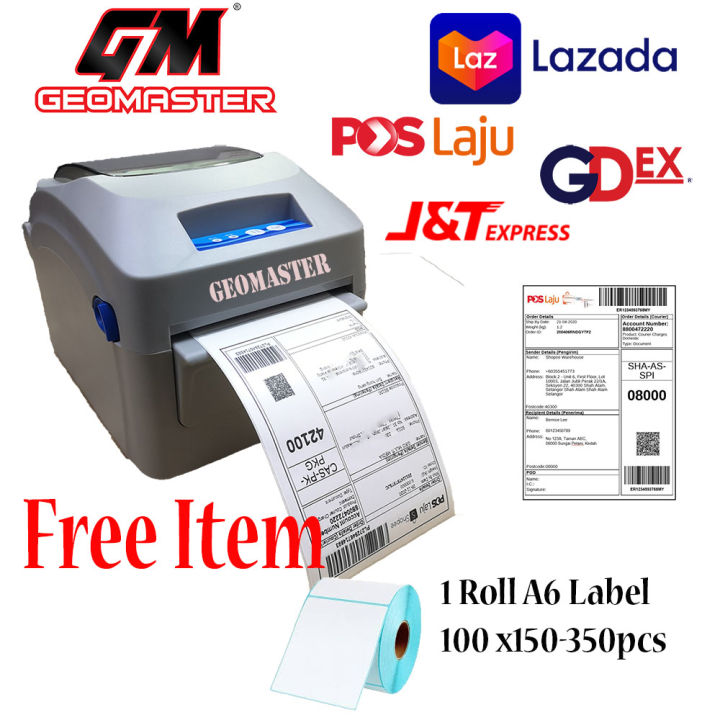 A6 Label Printer Airway Bill Printer , Barcode Printer , Label Printer