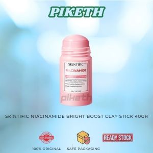 SKINTIFIC Clay Mask Stick Kit Masker Wajah - Acne Pore Komedo Removal with Mugwort Anti Pores & Acne Clay Stick 40g & SKINTIFIC Alaska Volcano Pore Detox Clay Stick 40g / Niacinamide Bright Boost Clay Stick / MASKER STIK