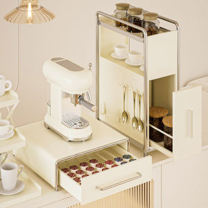 1-Tier K Cup Organizer Storage Box Easy To Clean Coffee Maker Machine Stand Rustproof for Home Office Hotel Kitchen Counter
