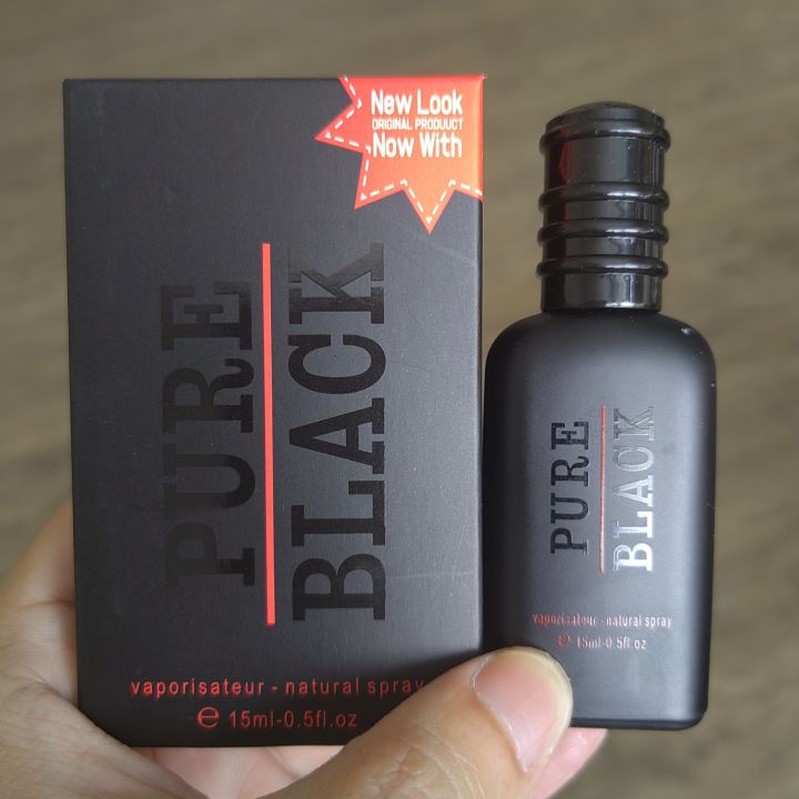 PURE BLACK 15ML PERFUME FOR MEN 1 1 Lazada PH