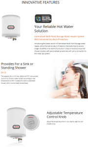 Joven x sgPlumbMart JSV35 Vertical Storage Water Heater Joven 35 Liters
