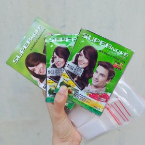 [ Hộp 12gói x 30ml bao tay ] Gội phủ Đủ Màu Supper Nova Thailand Tóc Suôn Bóng Mượt