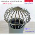 Cầu chắn rác sân thượng KAG-QC301 (ống D90), Cầu chặn rác Inox 304 đế thấp thả ống D90, cầu lưới lọc rác thoát nước mưa thoát nhanh sử dụng tốt. 