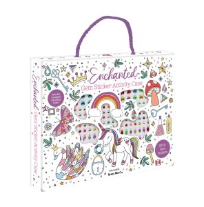 Animals Gem Activity Case Book Gift Set for Kids with 3 Colouring Books & 1500+ Gem Stickers