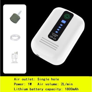SQMETR Rechargeable Aquarium Oxygen Pump USB 70H/40H Fish Tank Oxygen Pump Durable Ultra Silent Oxygen Generator
