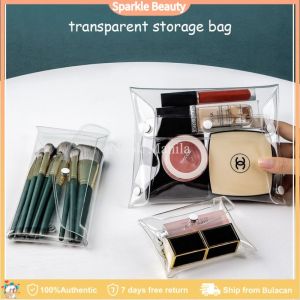 Multi-Functional Transparent Plastic Pouche for Makeup Hair Accessories Bag Organization