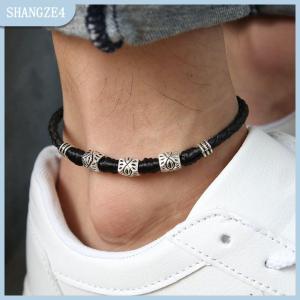 【SHANGZE4】 Handmade Mens Womens dây vòng chân mắt cá chân Vòng đeo tay chân chân dép đồ trang sức bãi biển