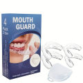 4PCS Bruxism Mouth Guard For Grinding Dental Night Guard For Teeth Anti Snoring Device Sleep Relieve Pain Correct Bruxism 2Sizes. 