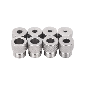 8Pcs Stainless Steel Drill Bushings Set With 3-10mm Inner Diameters M14x1.5 Threads For Precise Drilling Secure Grip
