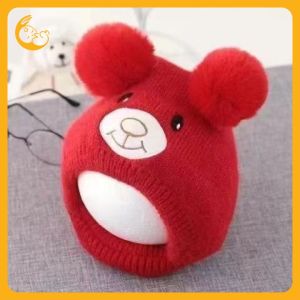 Kisss baby  หมวกถักหูลูกสุนัขการ์ตูน  หมวกเด็กฤดูใบไม้ร่วงและฤดูหนาว children dog ears knitted hat  หมวกถักขนสัตว์  หมวกเด็ก  หมวกกันหนาว