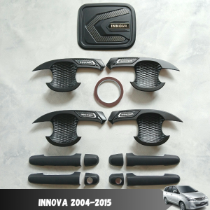Paket Cover Handle Outer Pintu Tutup Tangki Mobil Innova 2004-2015 Hitam Doff