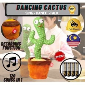 Dancing Cactus Early Childhood Education Cactus Plush Toy Talk Kaktus Bercakap Dancing toy song plush