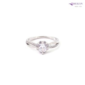 MEILYN Cincin Kasual Gemma  Motif Bunga Perhiasan lapis Emas 18K 0222230677