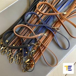 Tali Id Card Kulit Tali Name Tag Holder Kulit Gantungan Id Card Terbaru