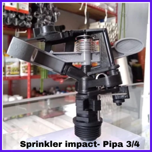Impact Sprinkler 3/4 Inci Female 1 Nozzle 360 derajat Sprinkler Penyiraman Alat Siram Sprinkler