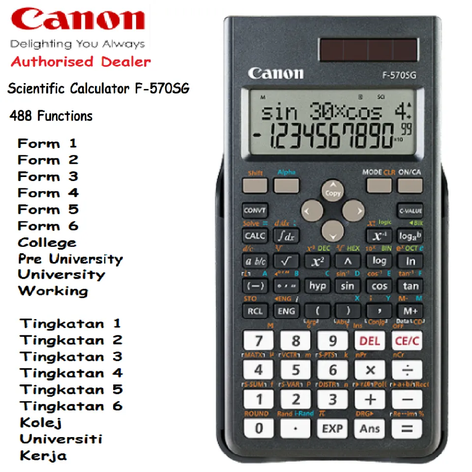 Canon 2025 calculator 570