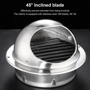 4 INCH GRILL PENUTUP INLINE DUCT BOOSTER FAN (STAINLESS STEEL 304)