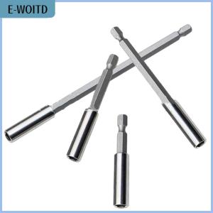 【E-WOITD】 Hexagonal Handle Extended Connecting Rod Magnetic Screw Bits Extension Rod Long Handle Screwdriver Tip Holder Non-slip Hand Tool