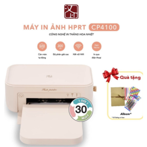 [Chính hãng] Máy In Ảnh HPRT CP4100 – In Ảnh Màu Rõ Nét 300 DPI Bền Màu