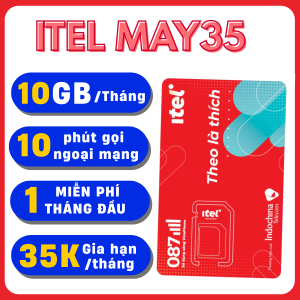 ( 1 TỶ GB ) Sim Itelecom Vina MAY35 MAY89S MAY69S MAY79 Miễn Phí Data Vào Mạng Tốc Độ Cao Nghe Gọi Tẹt Ga - SẴN THÁNG ĐẦU Không Cần Nạp Tiền . FREESHIP - CHƯA KÍCH HOẠT