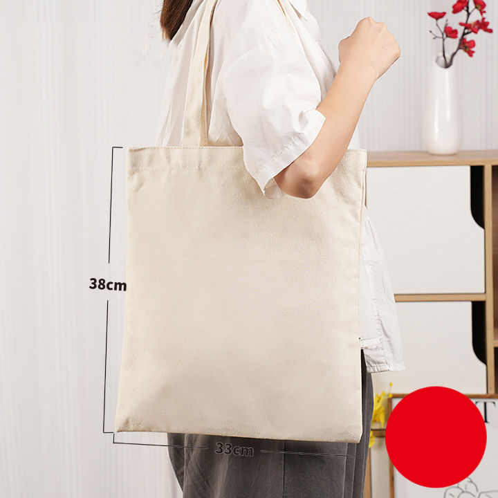 High Quality Katcha Plain White and Black Canvas Tote Bag Katcha Bag Price In Bangladesh Cost Of Coach Bag In India Lazada Lazada PH