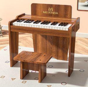 ✅Ready✅ Children Piano Electronic Organ Toy Can Play Baby Little Girl Beginner Wooden Home Elektronik Mainan Kid Budak