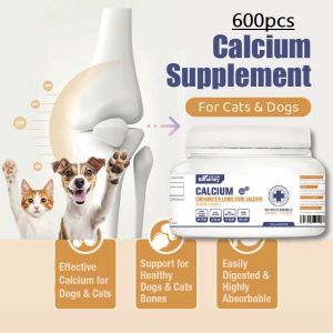 Borammy 600pcs Pet Dog Supplement Cat Vitamin Multivitamin Probiotics Hair Beauty Bone Calcium Vitamin Untuk Kucing Anjing Seaweed Beauty Hair Calcium Probiotics Trace Elem