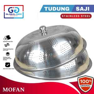 MOFAN Tudung Saji Tebal Jumbo 55 Cm Tutup Makanan Stainless Steel Tudungsaji Lubang Lubang